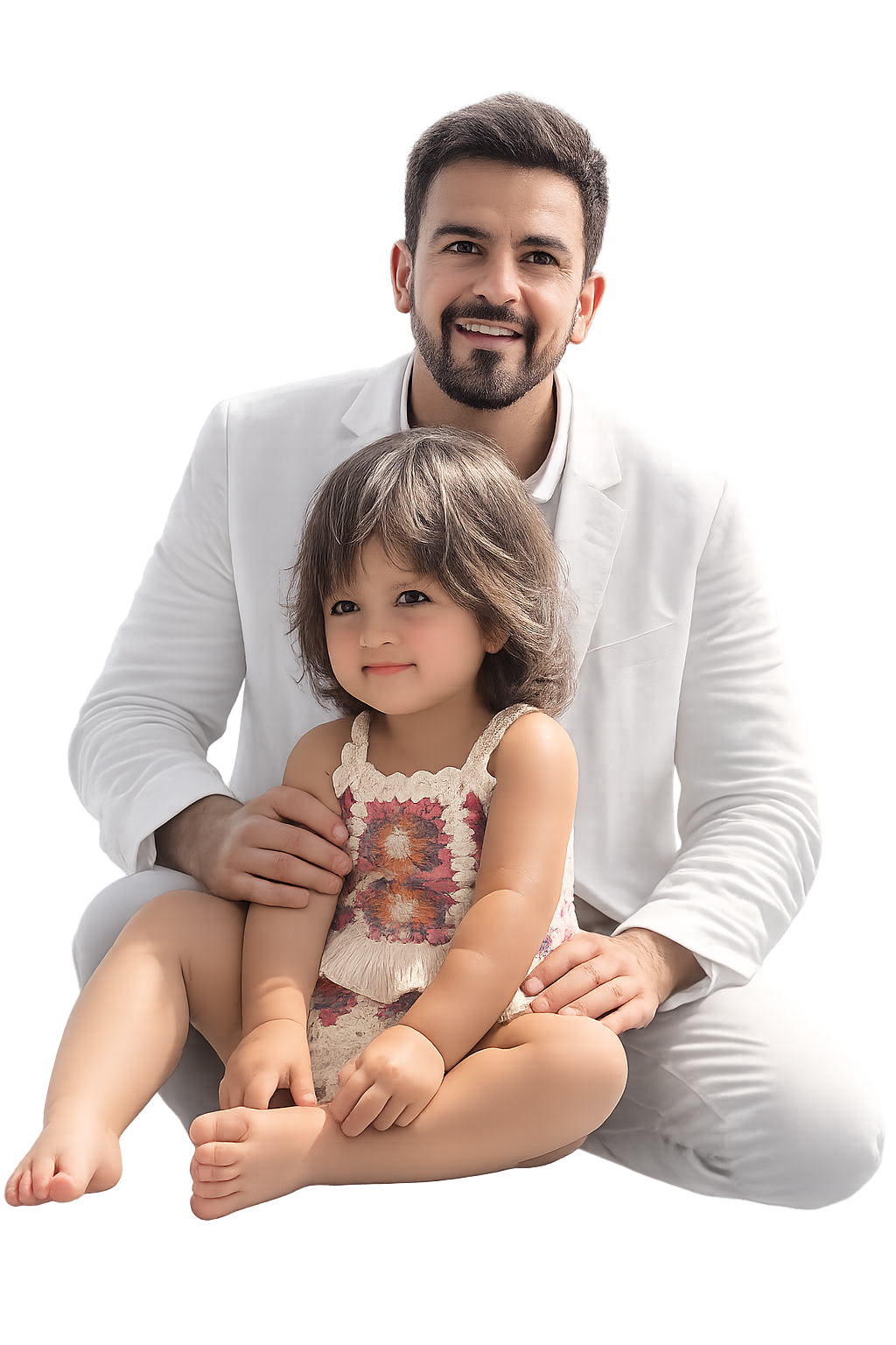 Fundador de Noah's Wonderland con su hija